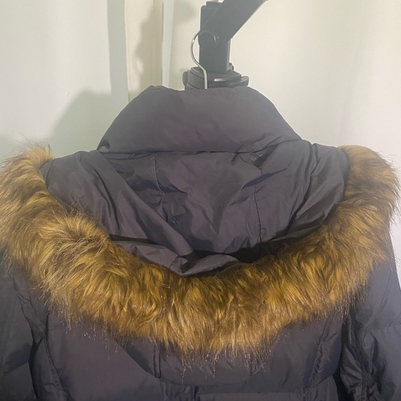 Michael Kors Black Down Puffer Jacket with Fur Trim - Picture 8 of 14